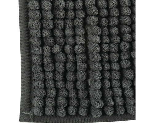 MSV CHENILLE badmat 80 x 50 cm donkergrijs