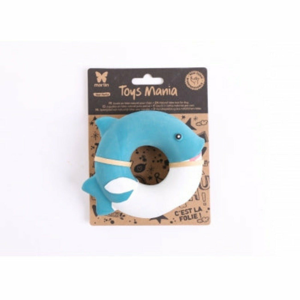 Donuts dauphin pour chiens en latex naturel