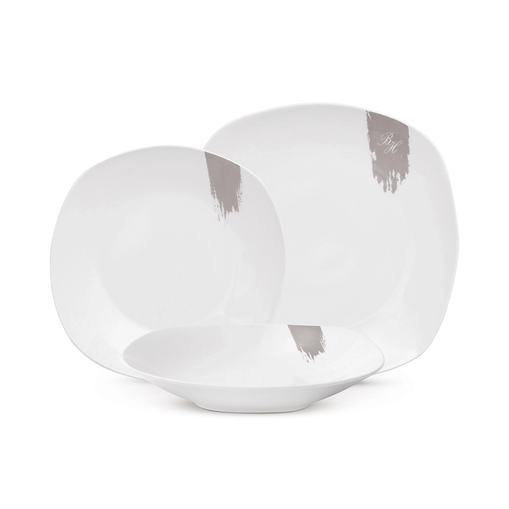 Berlinger Haus 18-teiliges Porzellan Teller-Set Taupe Collection