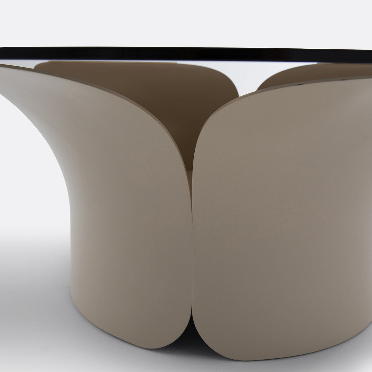 LA REDOUTE INTERIEURS<br>Mesa de centro em forma de tulipa, em ferro e vidro Tessen