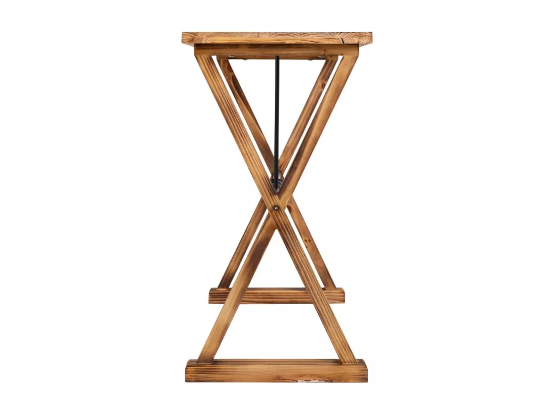Console en bois et métal 106x40x76,5h cm