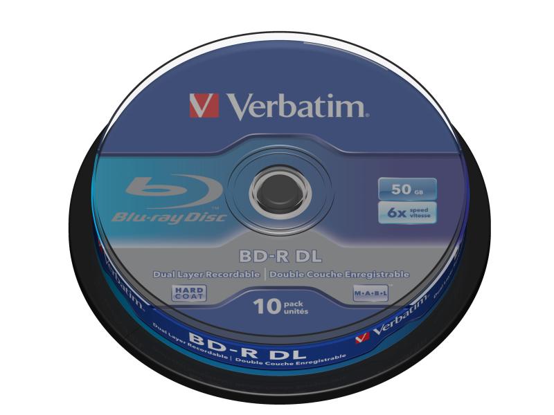 Verbatim BD-R 50 GB, Spindel (10 Stück) BD-R, 10er-Pack, Spindel