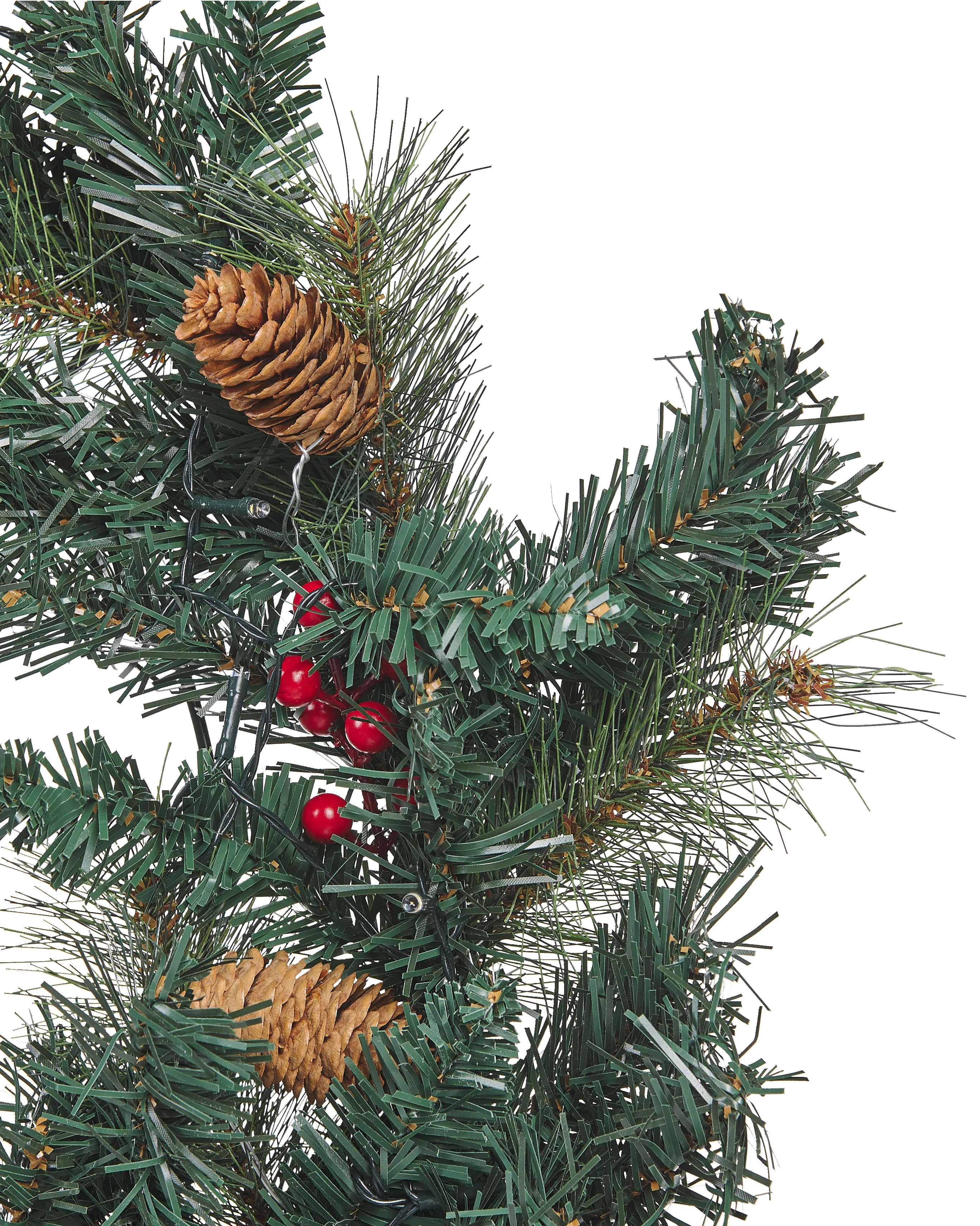 Kerstkrans LED TENALA Groen 60 cm