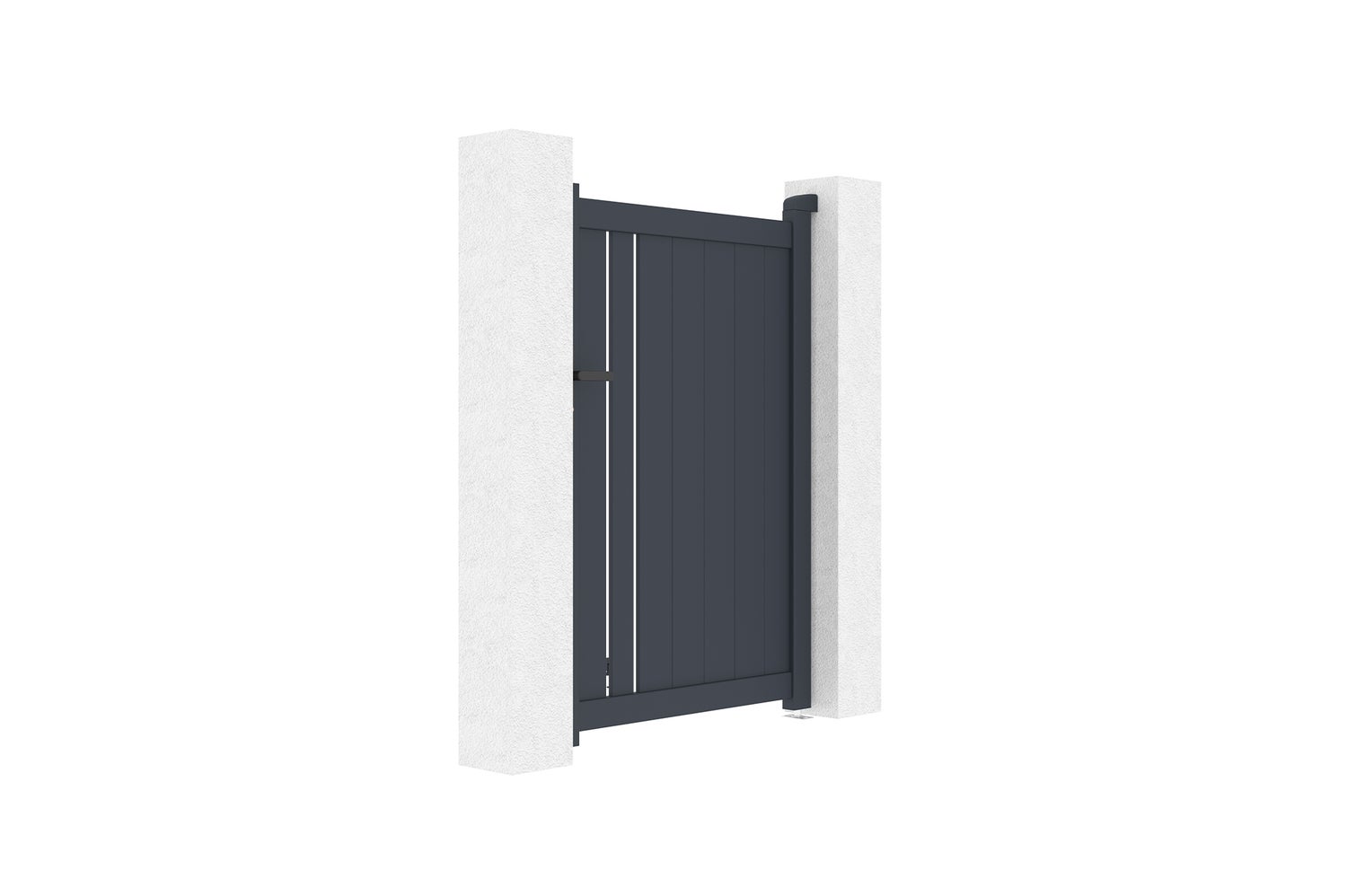 Aluminium tuinpoort 1m GIONA H.140cm grijs