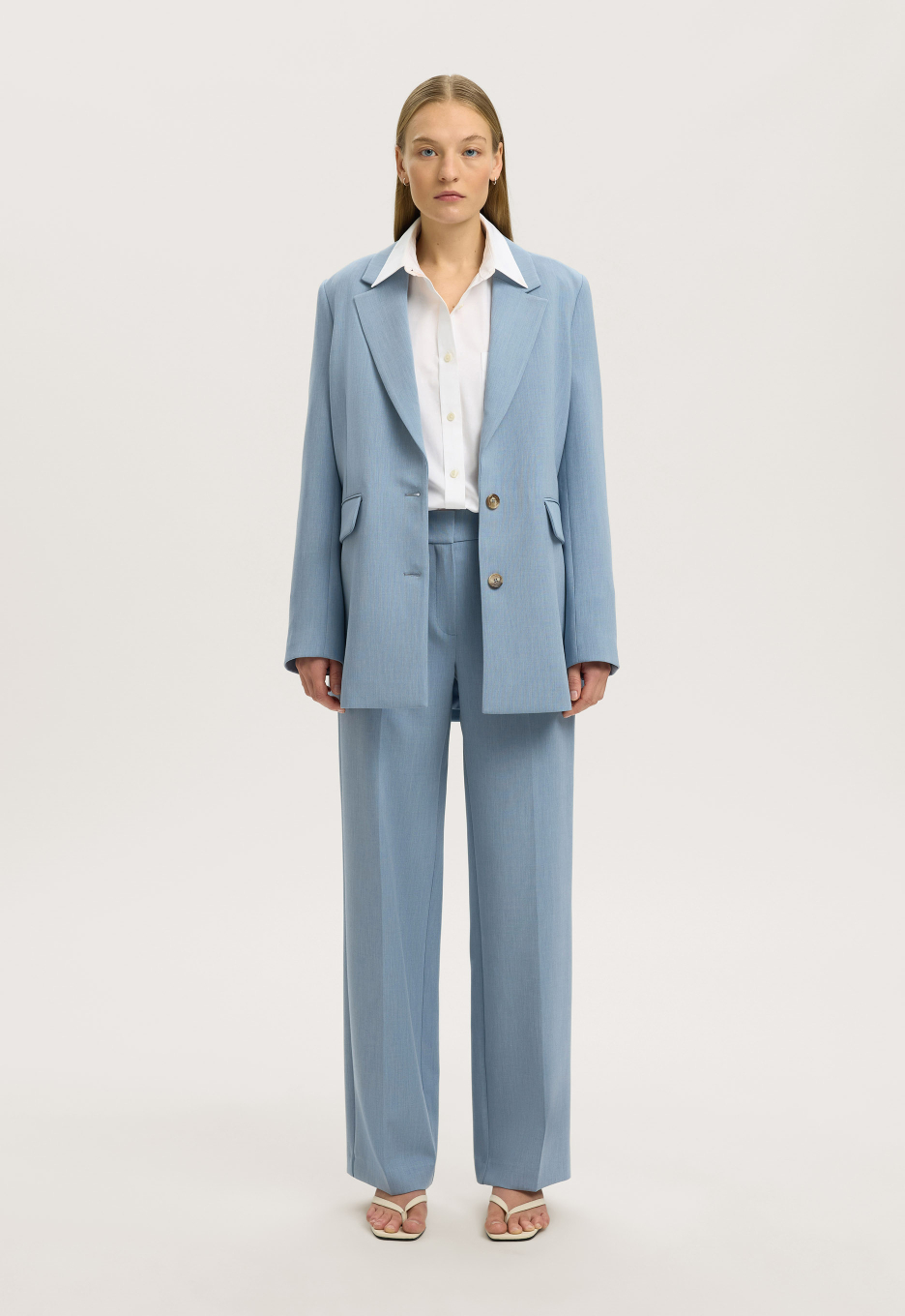 Selected Rita Tailored Wide Leg Broek