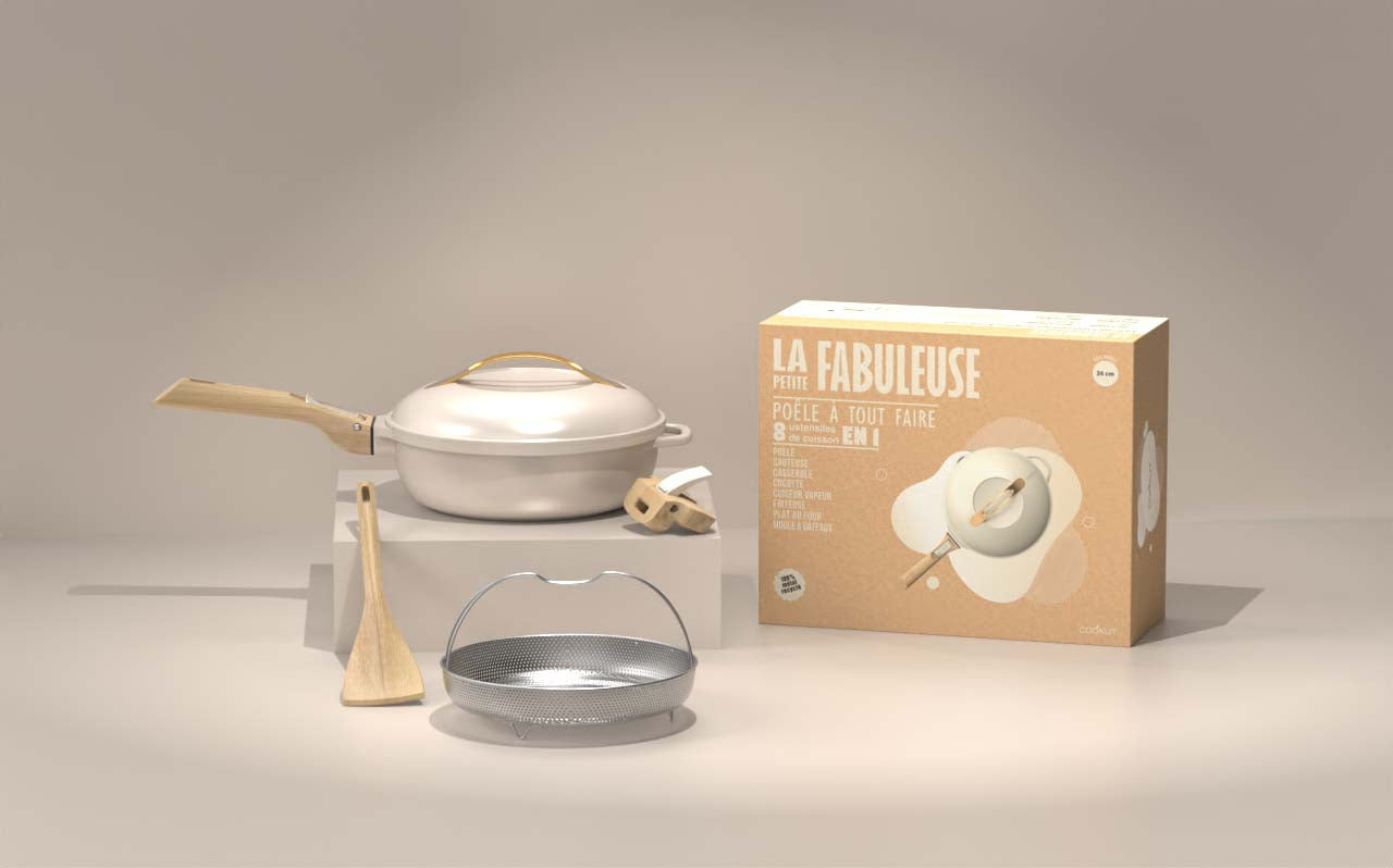 Cookut La Fabuleuse multifunctionele kookpot Ã24 cm - Meringue