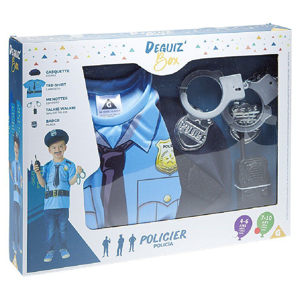 Deguiz'box déguisement Policier - 7/10 ans