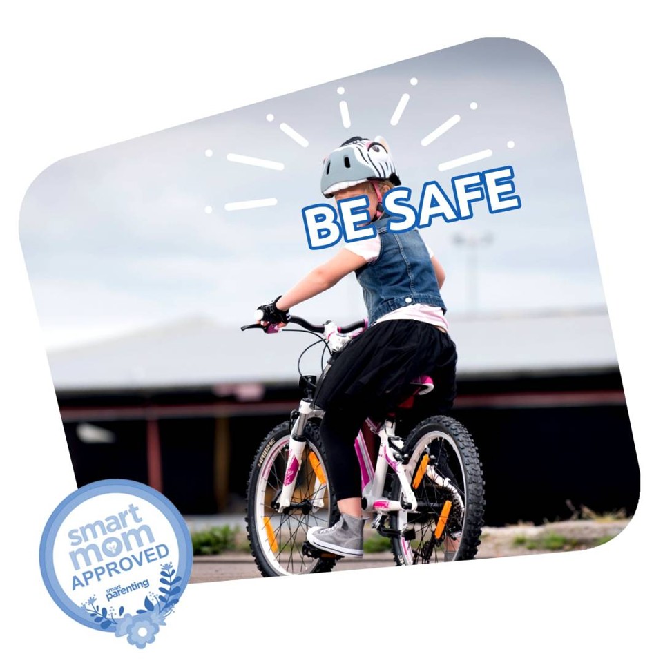 Crazy Safety - Cykelhjelm til børn - Pink hest (49-55 cm)