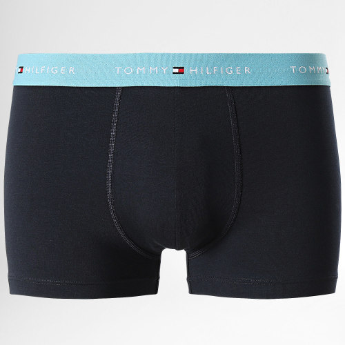 Lot De 3 Boxers Signature Cotton Essentials 2763 Bleu Marine