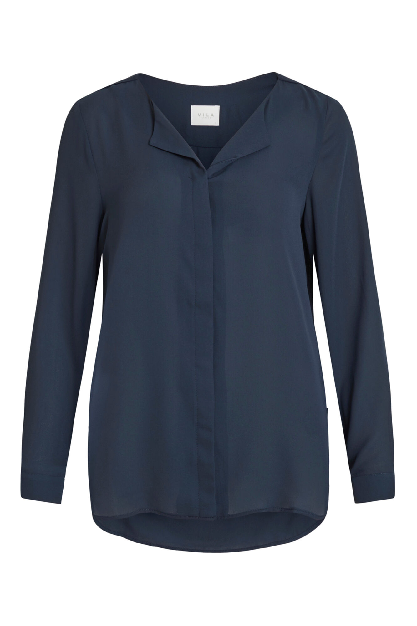 Blusa de manga comprida - Azul