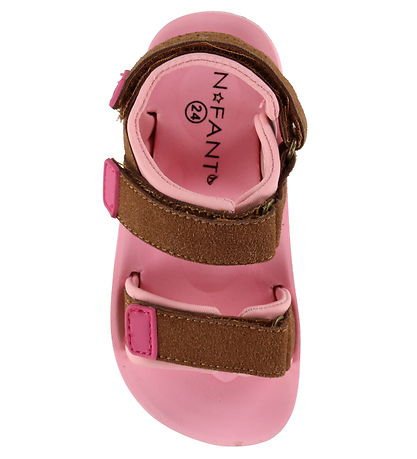 En Fant Sandalen - Klettband - Braut Rose