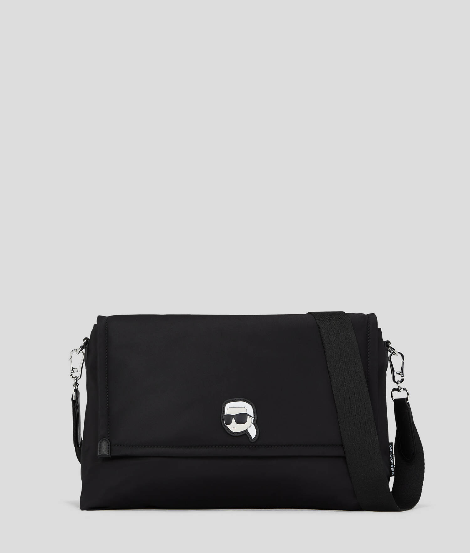 GRAND SAC BANDOULIÈRE NYLON IKON - Noir
