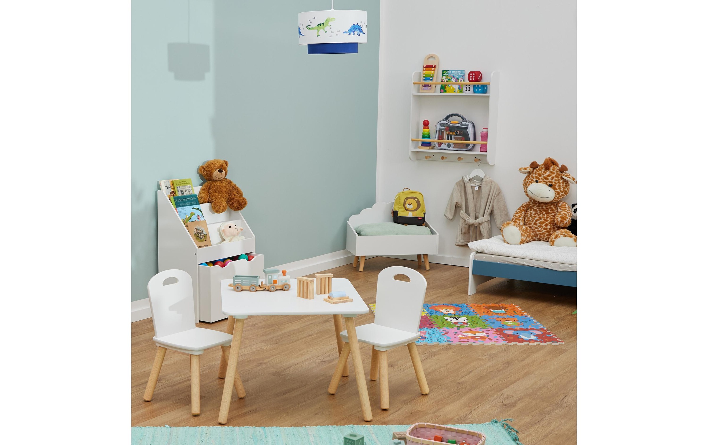 relaxdays Kindersitzgruppe »MDF / Kiefern, 3-teilig«