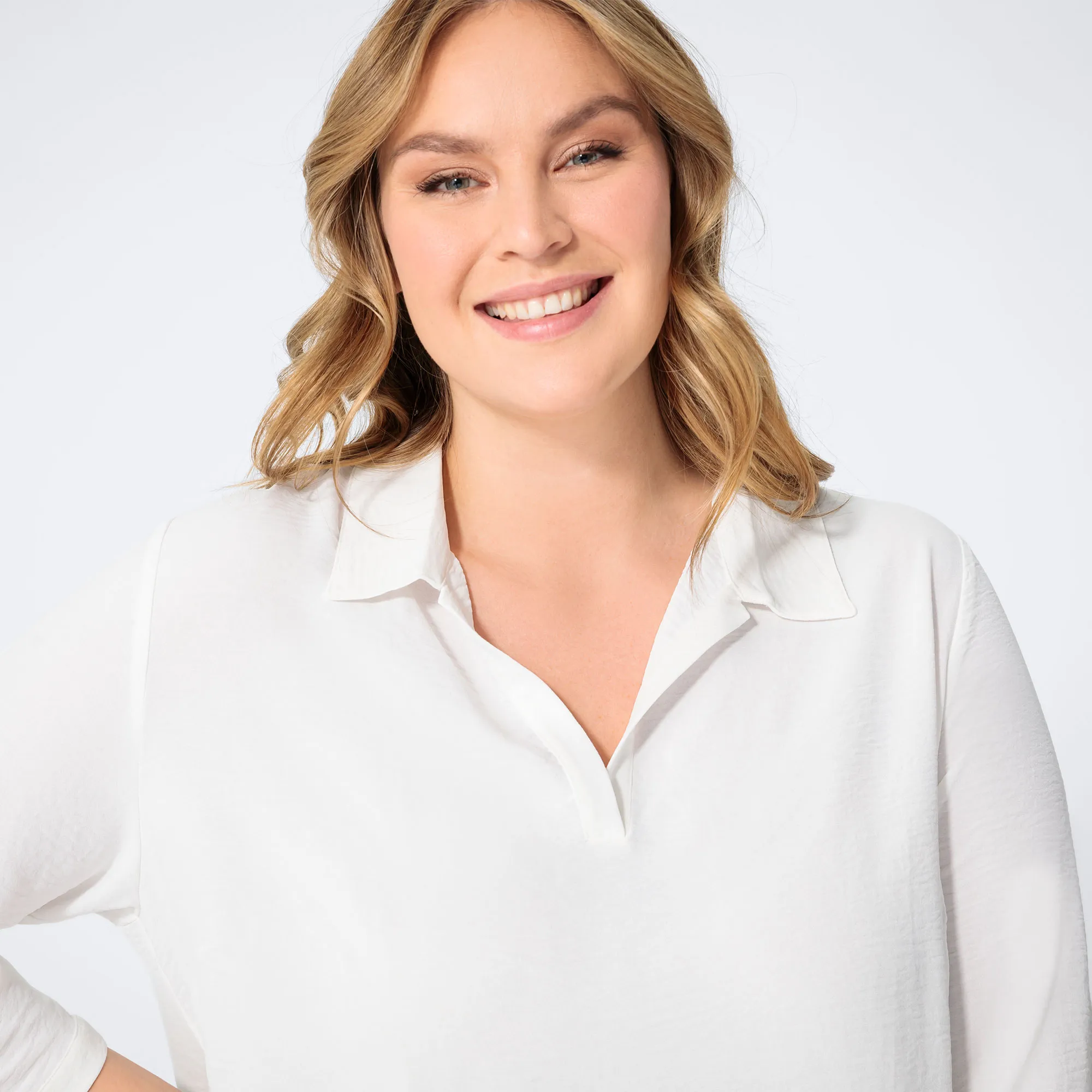 Damen-Bluse mit schöner Struktur, große Größen