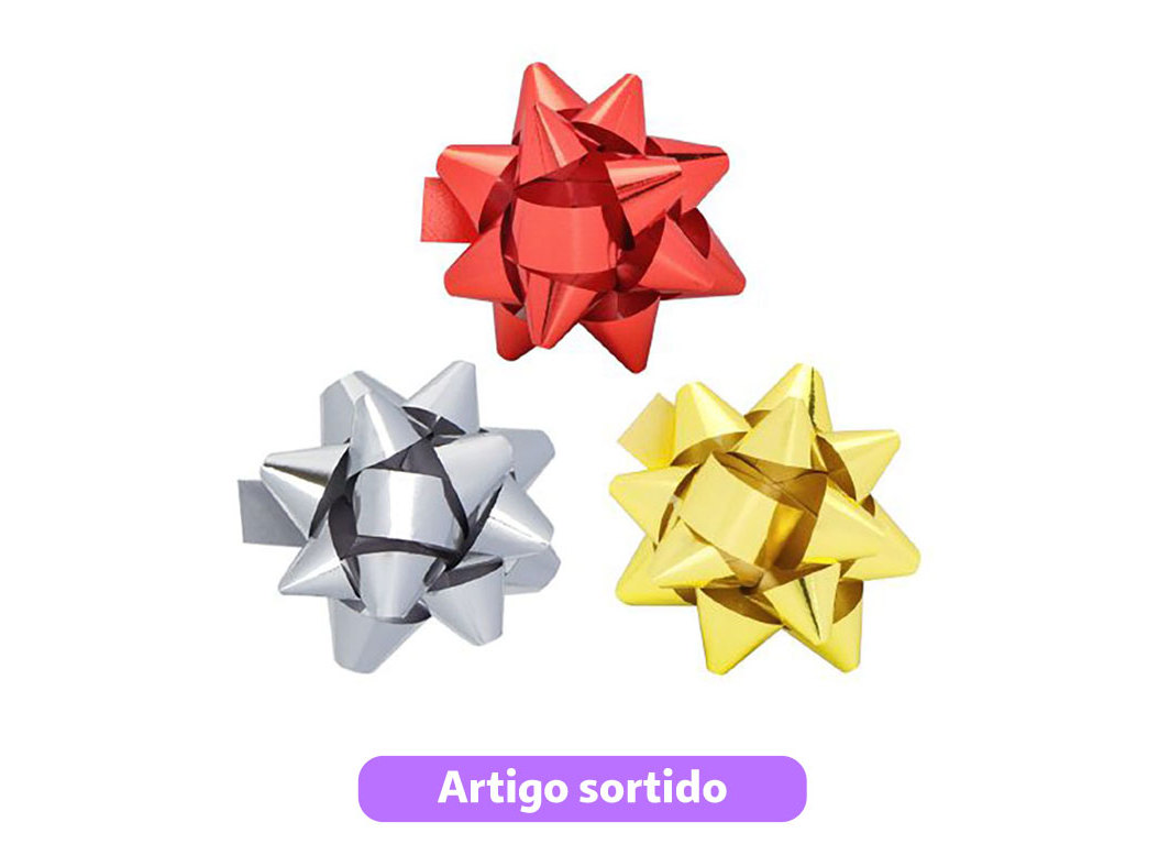 FITA PARA PRESENTES AUCHAN 5CM CORES SORTIDAS