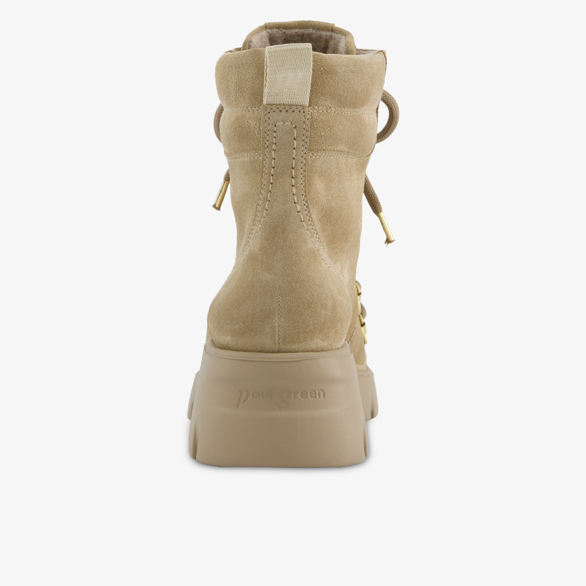 paul green Damen Schnürstiefeletten beige