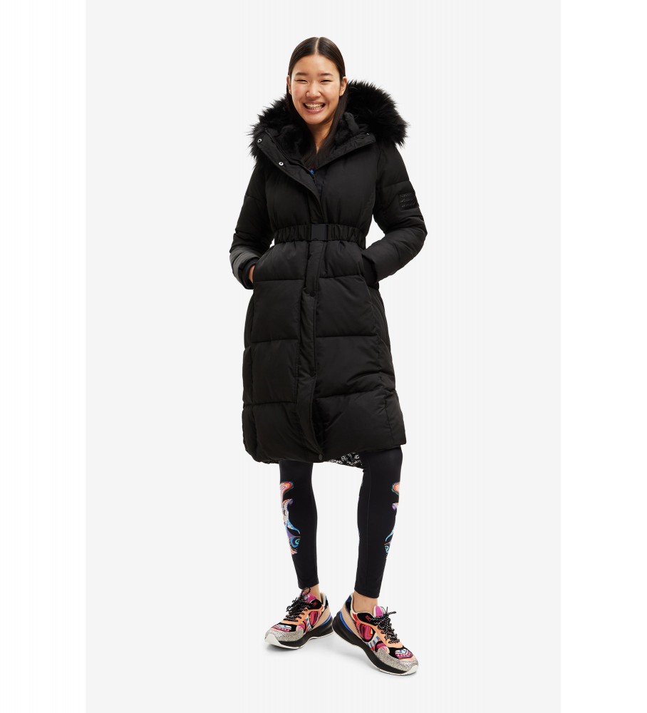 Casaco acolchoado Desigual Norway, preto