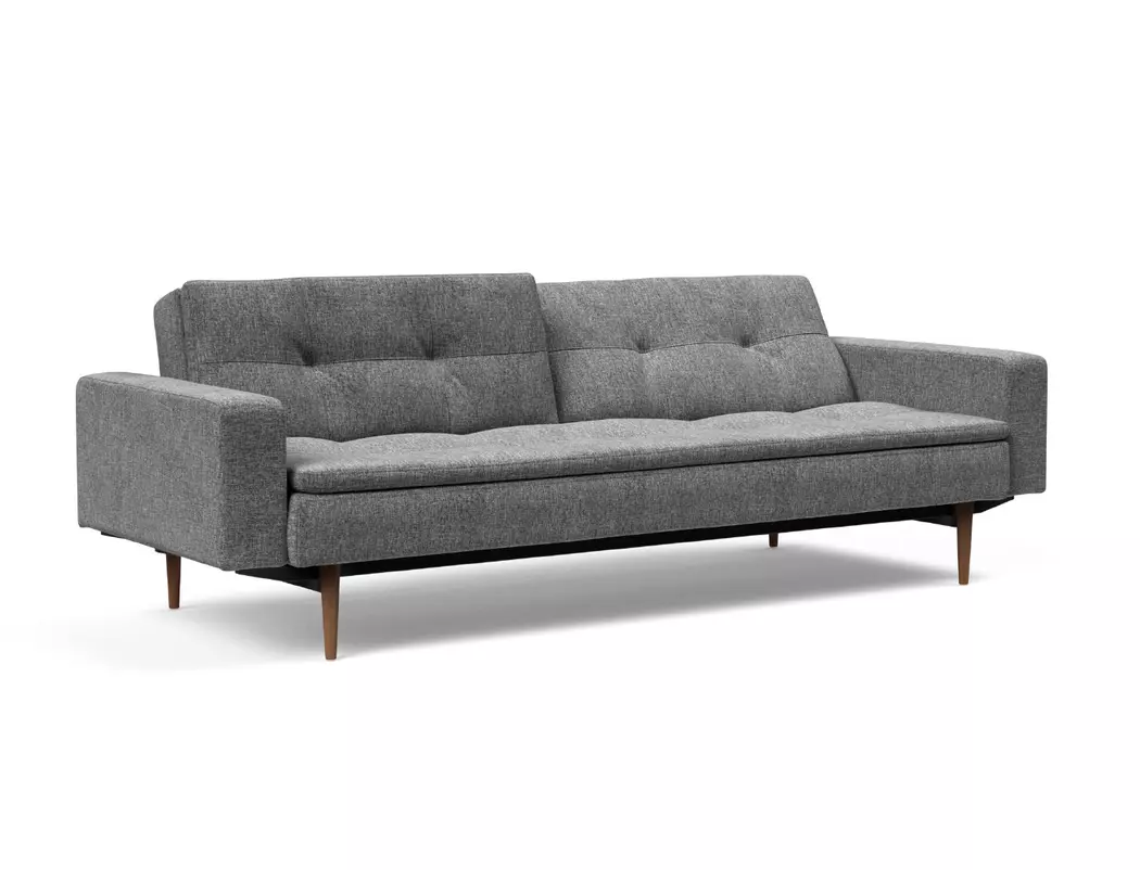 Schlafsofa mit Armlehnen Dublexo Styletto dunkel