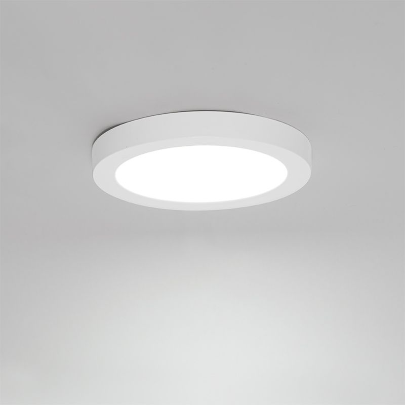 Set van 6 In- of opbouwspot wit 18 cm incl. LED 3 staps dim to warm - Trans