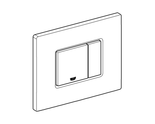 GROHE Skate Cosmopolitan bedieningsplaat, chroom afwerking / Chrome afwerking knop 38732000