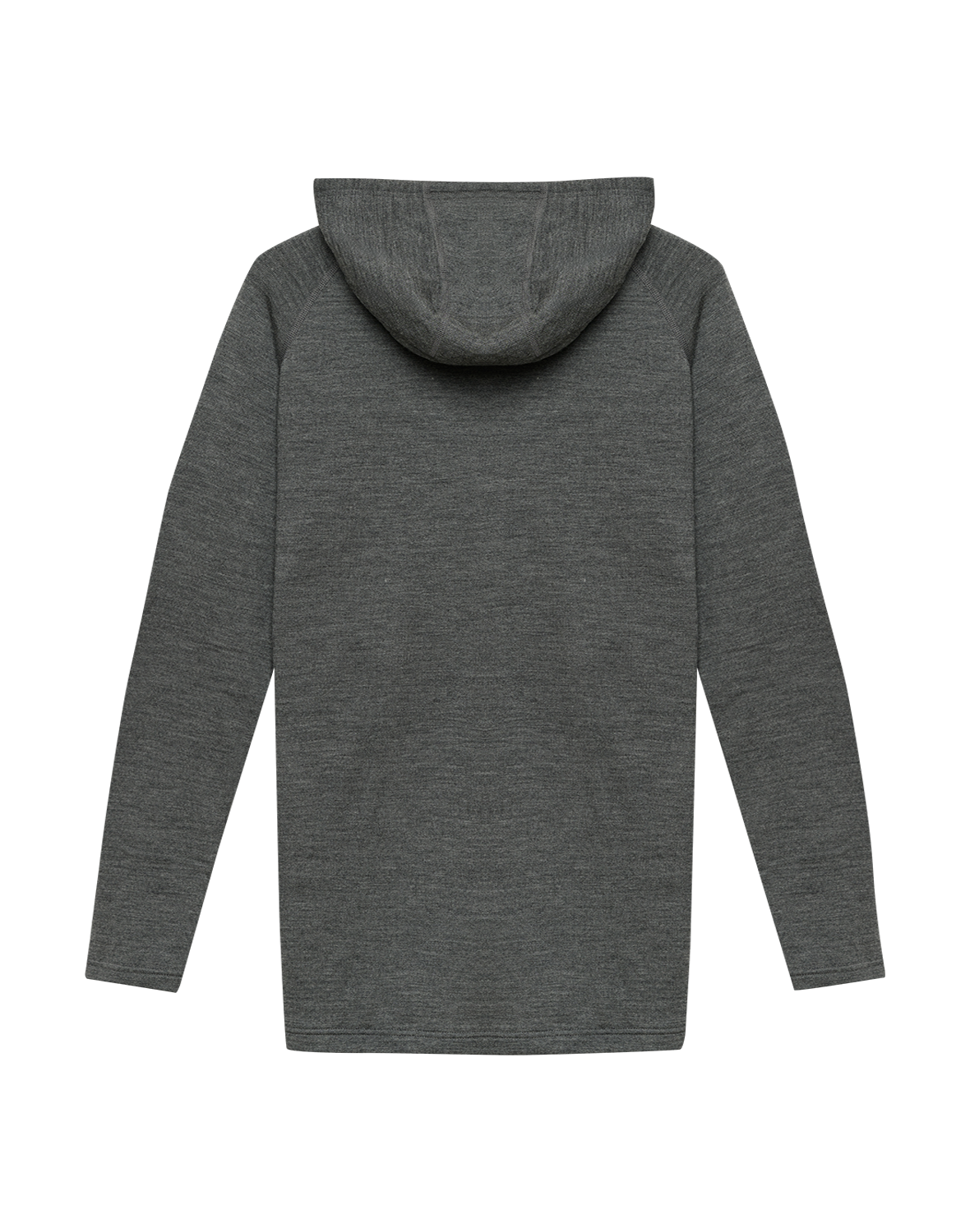 Vest met capuchon van merinowol terry voor heren