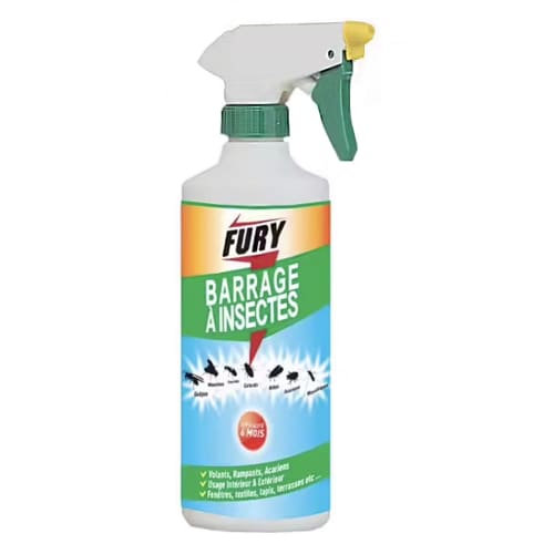 Insecticide Fury Barrage à Insectes pulvérisateur de 500ml