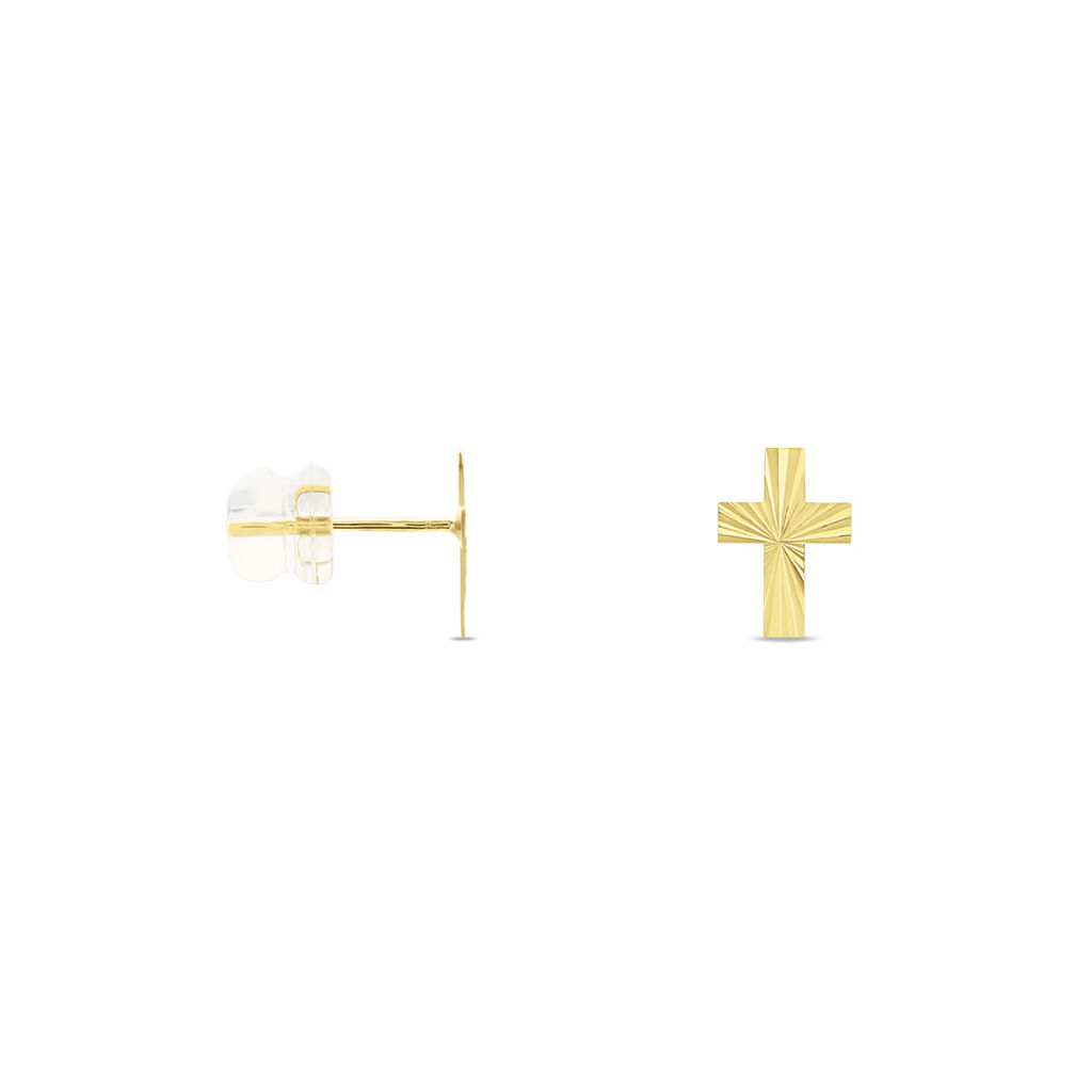 Boucles D'oreilles Puces Cristian Or Jaune