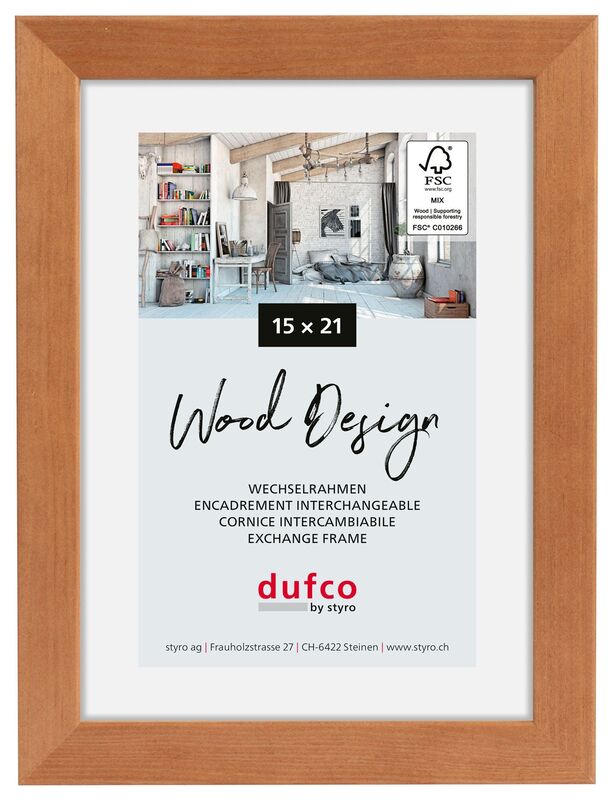 Dufco Bilderrahmen Toronto, 15 x 21 cm, kirschbaum