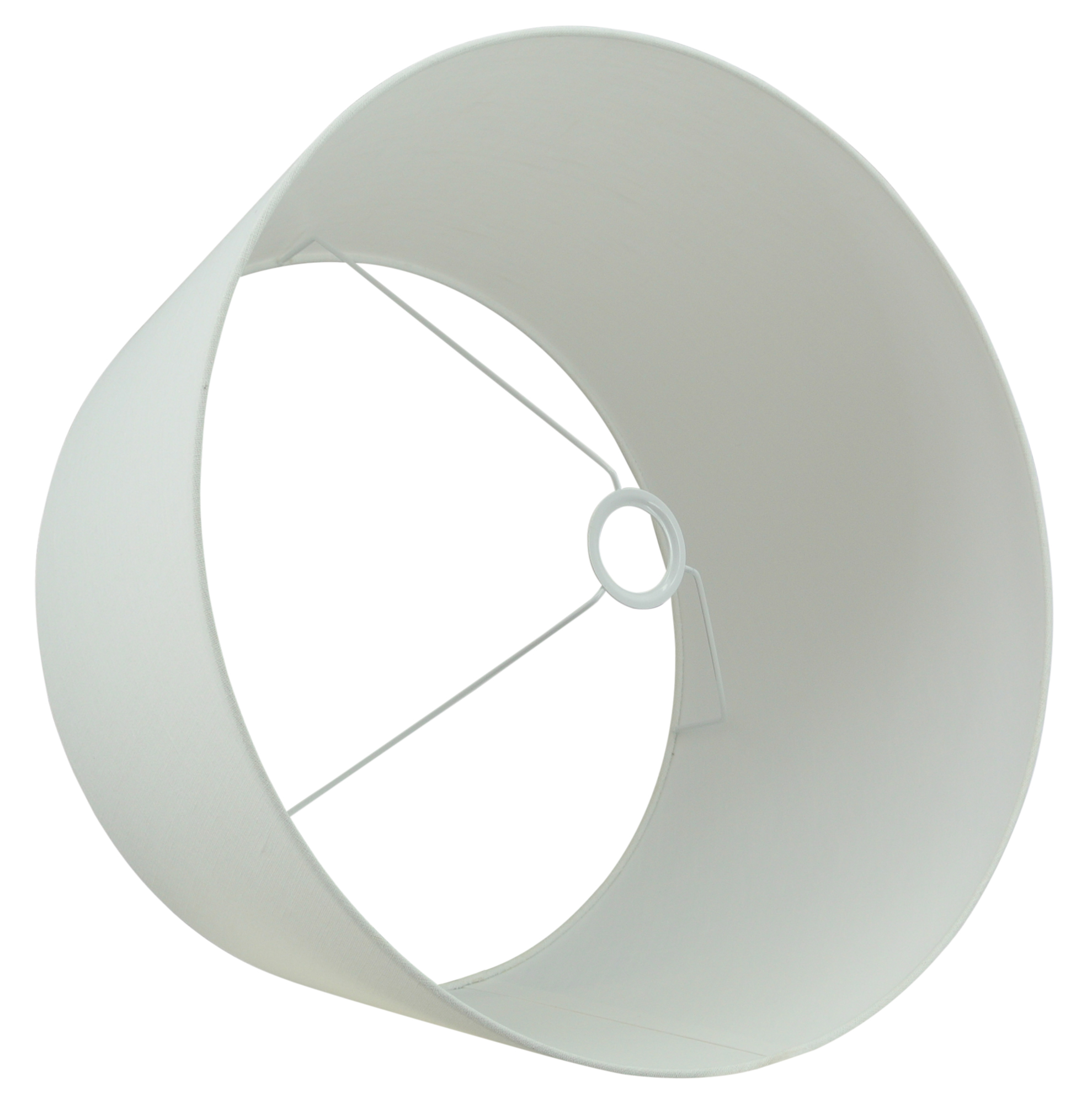 Staande lampenkap linnen offwhite 40x32x22cm