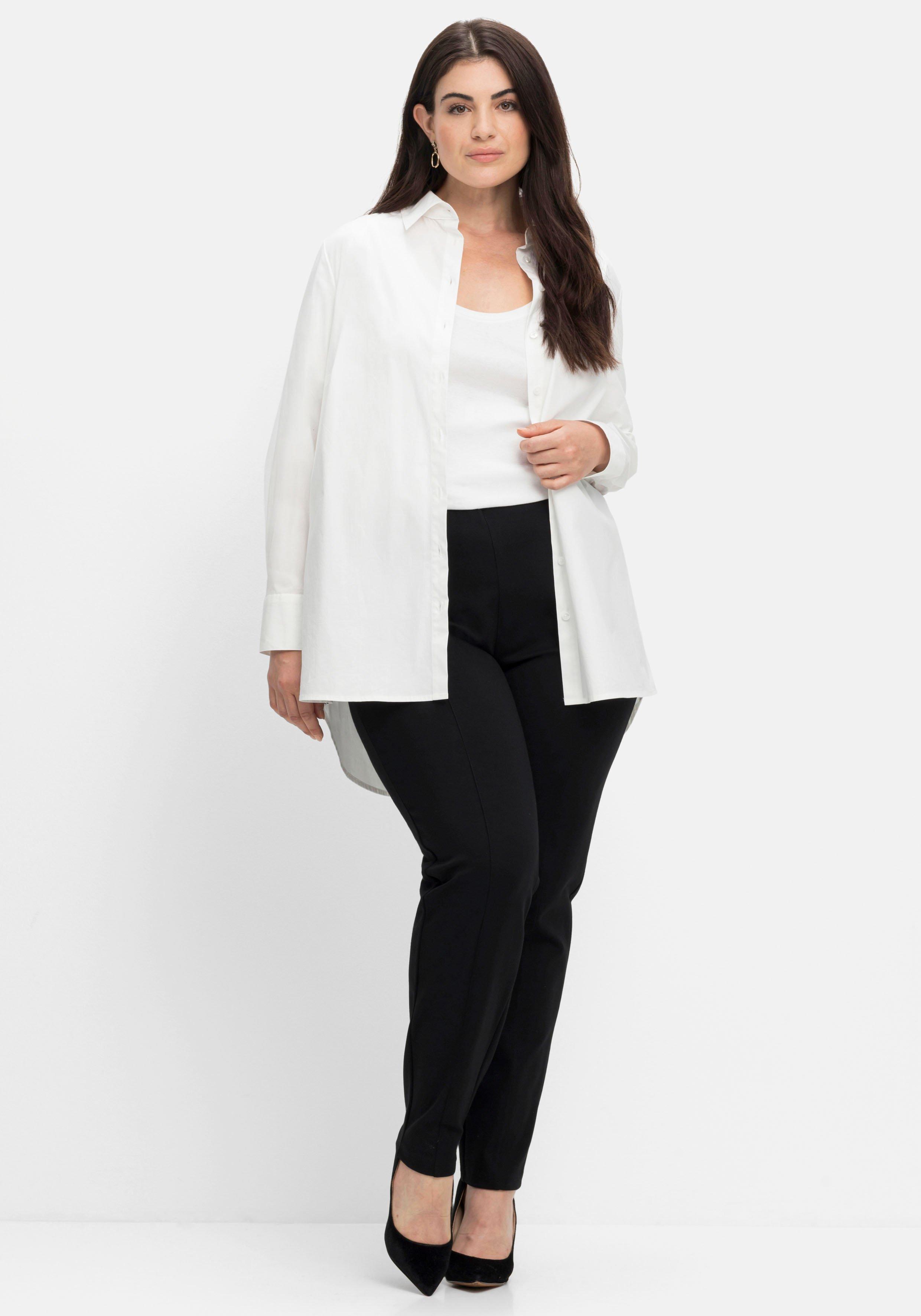 Jerseyhose aus Interlock, schmale Beinform