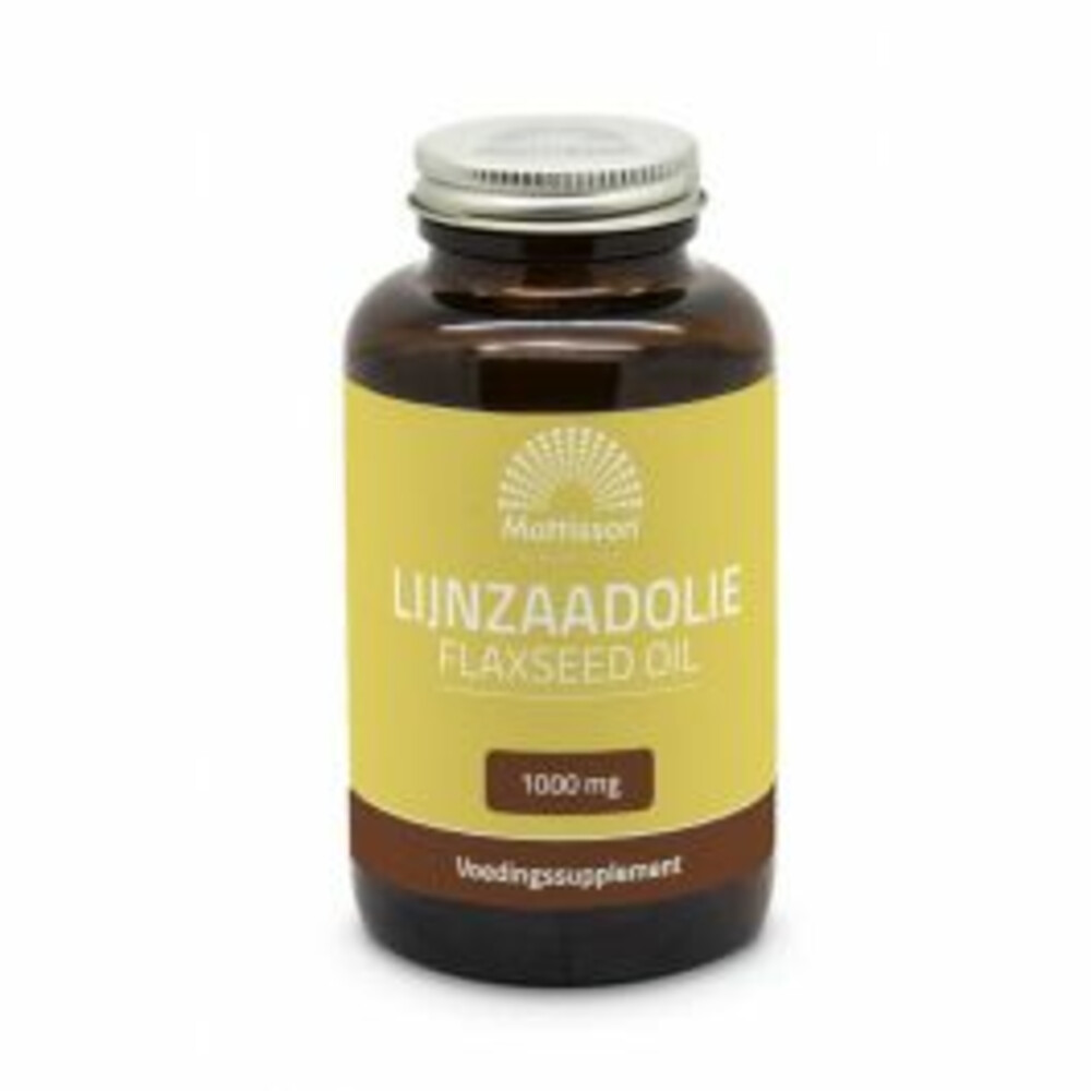 2x Mattisson Lijnzaadolie 1000mg90 capsules