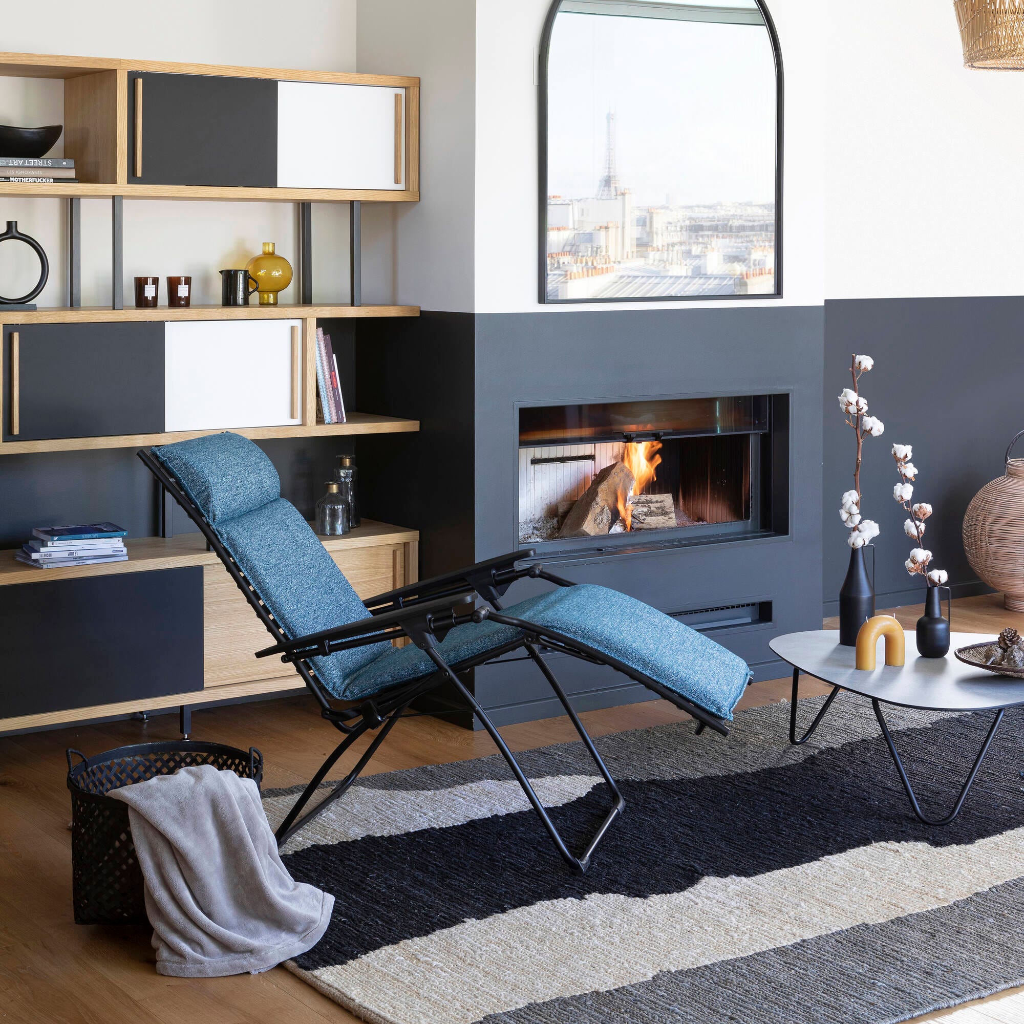 Couchtisch Cocoon HPL Grau Ciment-Noir