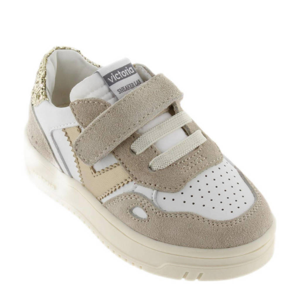 Victoria sneakers beige/wit