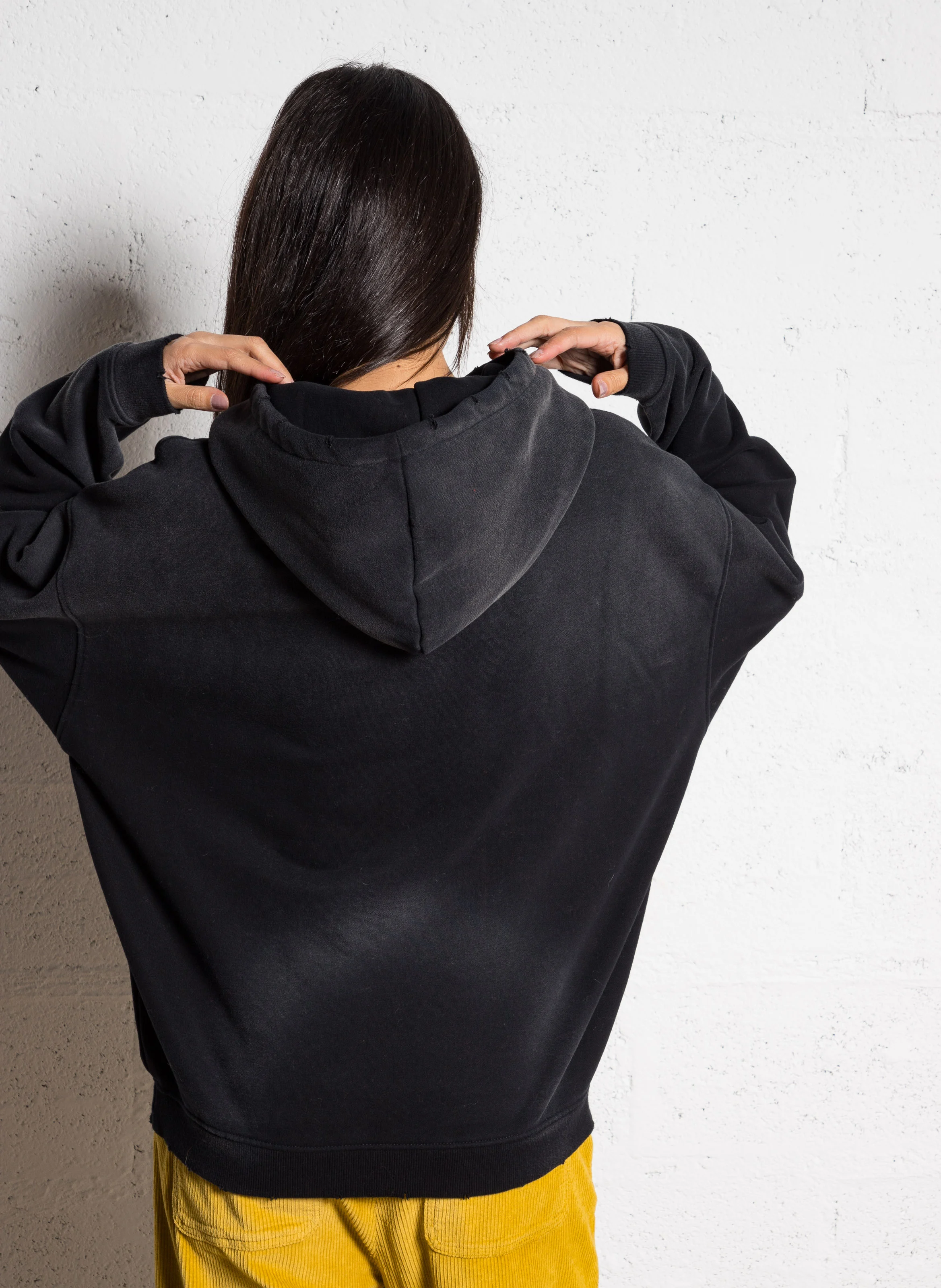SKYLER VIRGINIA - Sweat à capuche en coton mélangé | Noir
