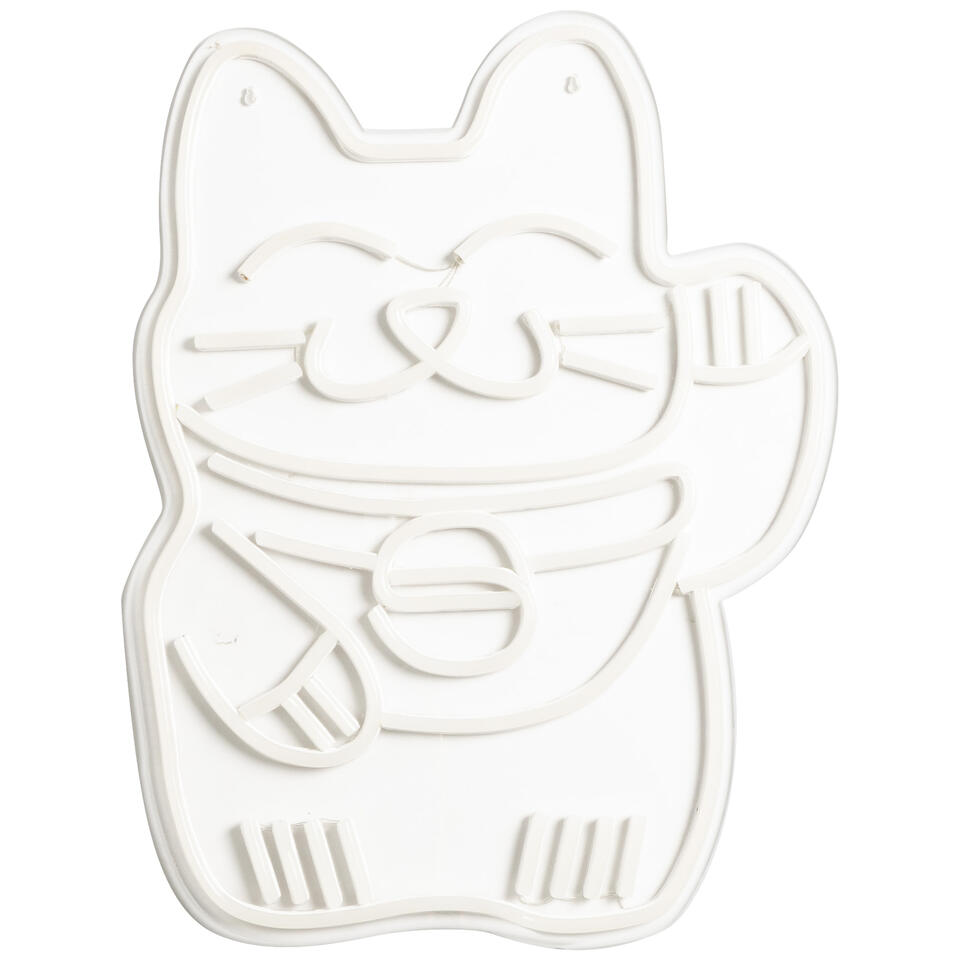 Wandlamp Neon Lucky Cat