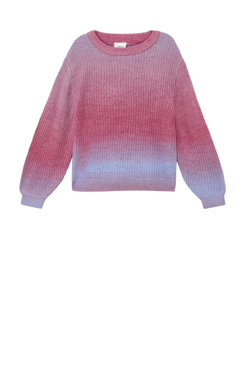 s.Oliver trui roze grof gebreid