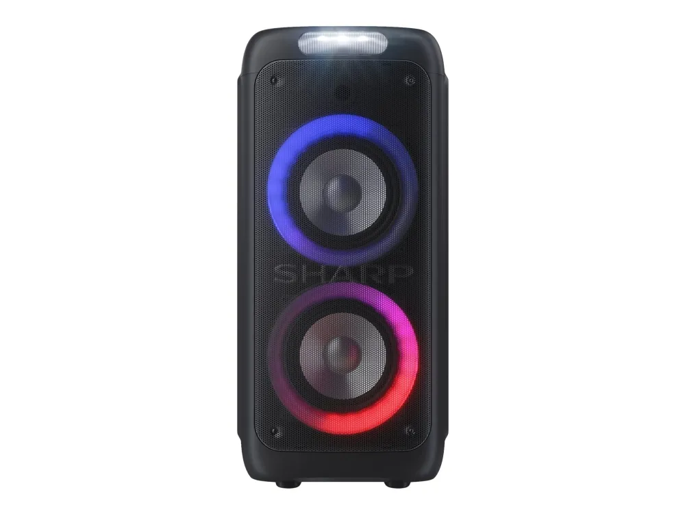 Sharp XParty Street Beat PS-949 - Festhøjttaler - trådløs - Bluetooth - App-kontrolleret - sort (gitterfarve - sort)