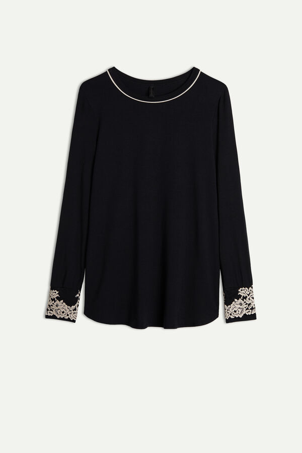 Camiseta modal com lindas flores