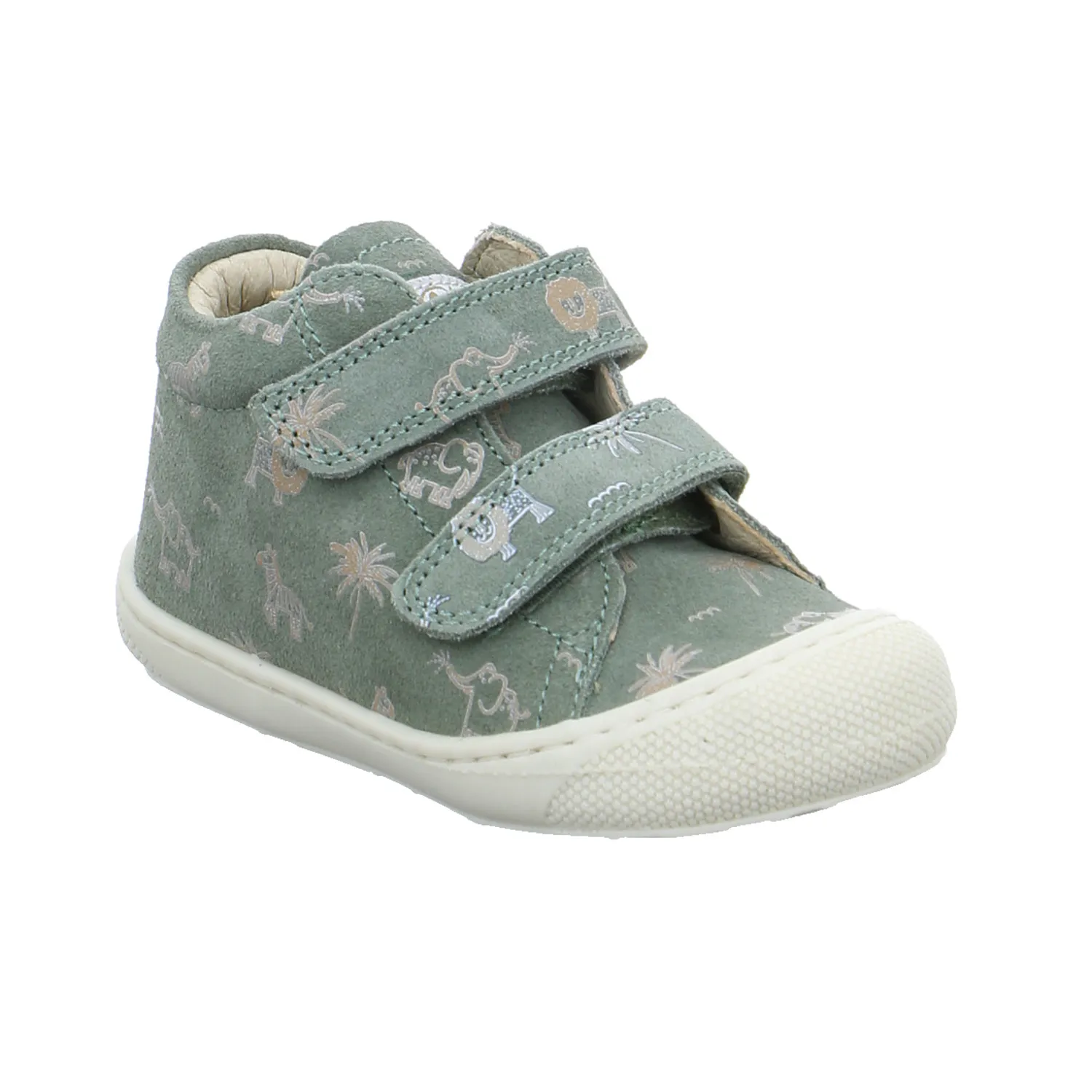 NATURINO Lauflernschuh Grün Leder  Unisex Bottine