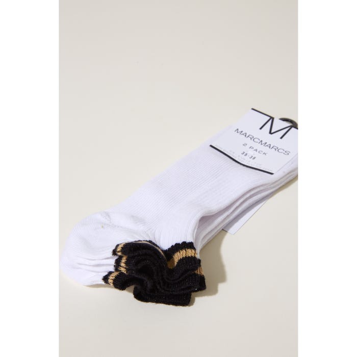 Marcmarcs-2-pack sokken rib lurex - MarcMarcs