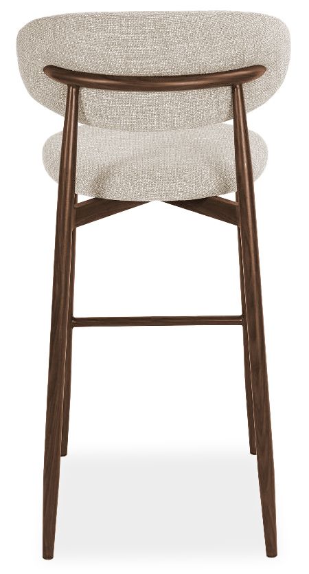 Barkruk Beige Walnut Kumo B52 x D56 x H95 cm