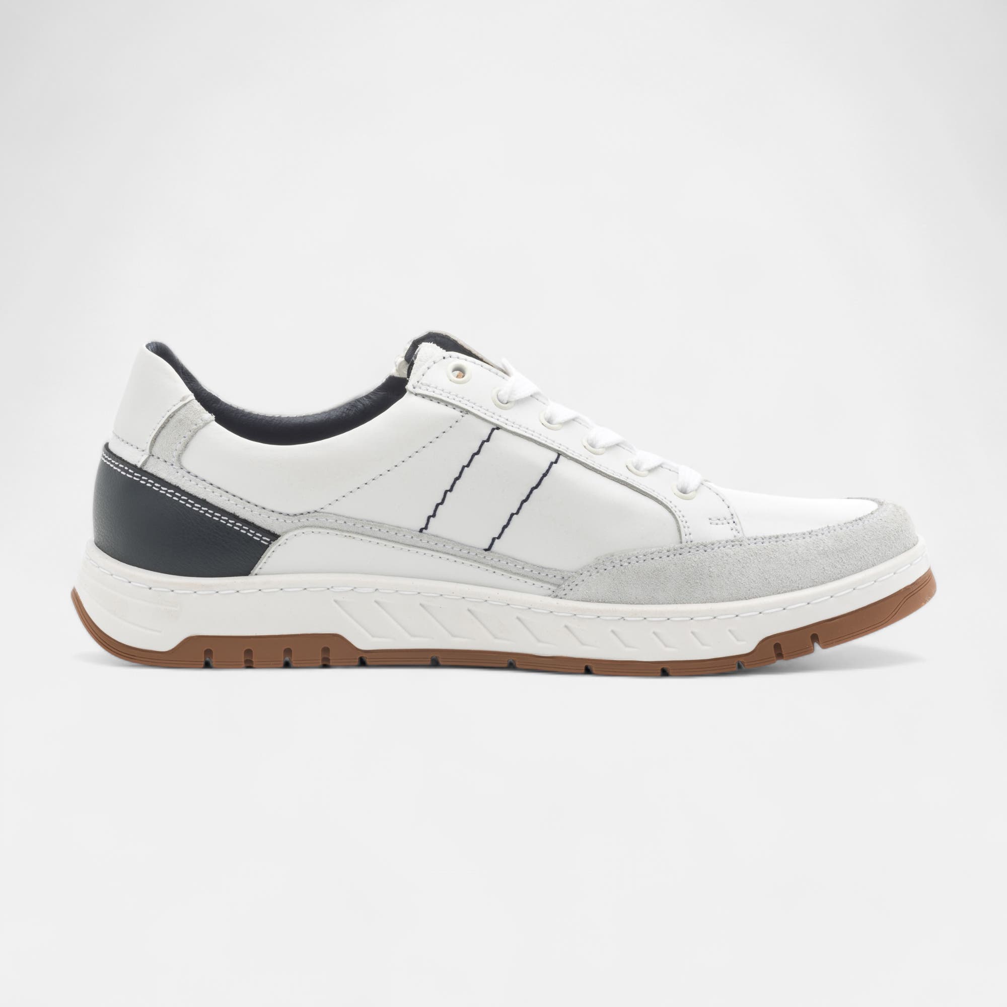 Derbies pieds sensibles Homme en cuir blanc
