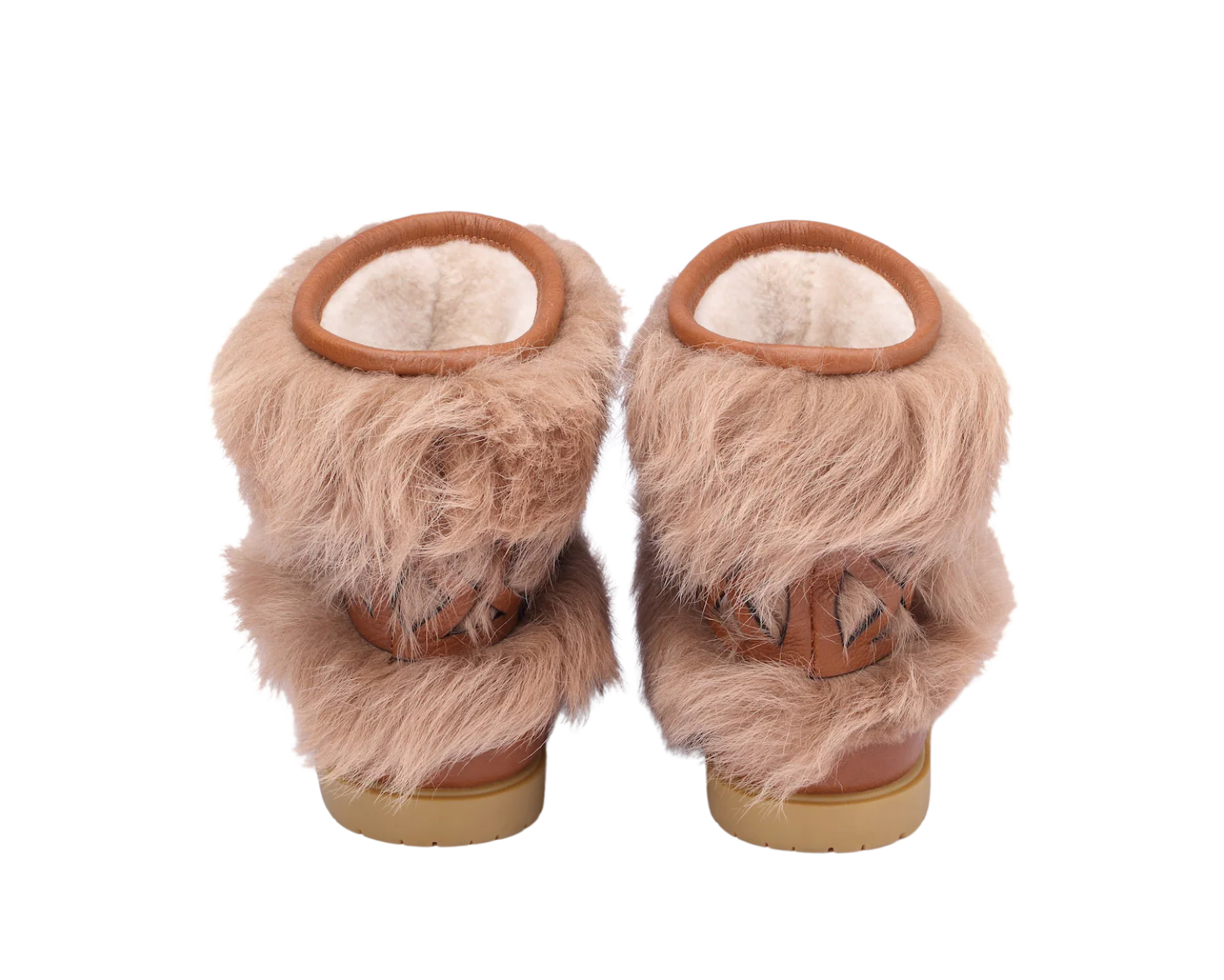 Keiza Boots | Beige Sheep Wool