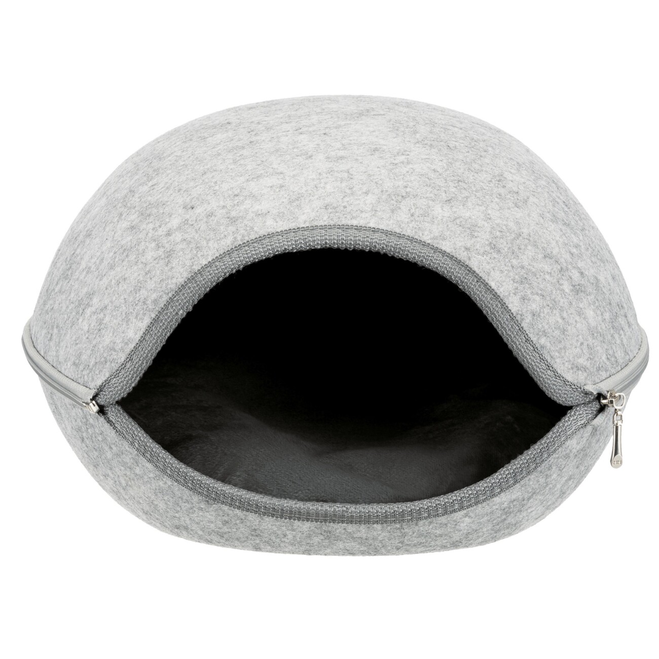 Trixie Höhle Luna, Filz, 38×26×44 cm, hellgrau
