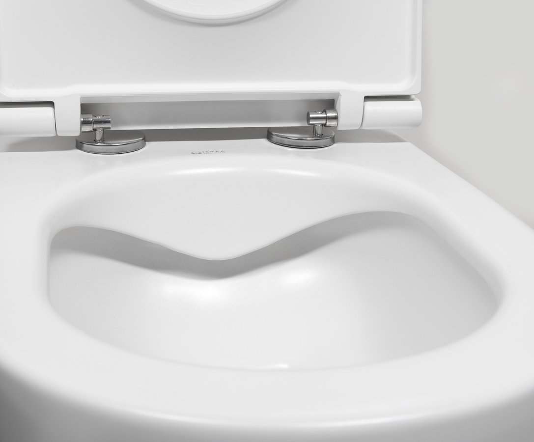 Isvea Infinity randloos toilet 53x36,5cm mat wit