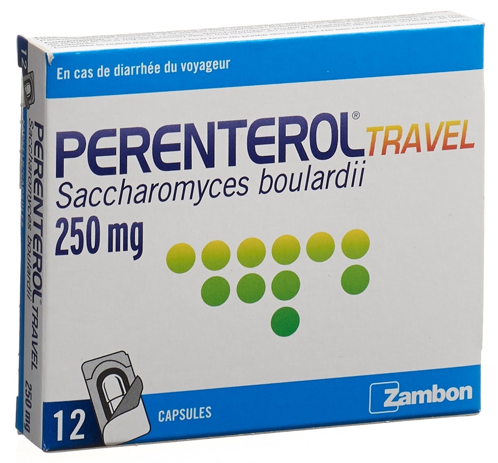 PERENTEROL travel Kaps 250 mg Blist 12 Stk