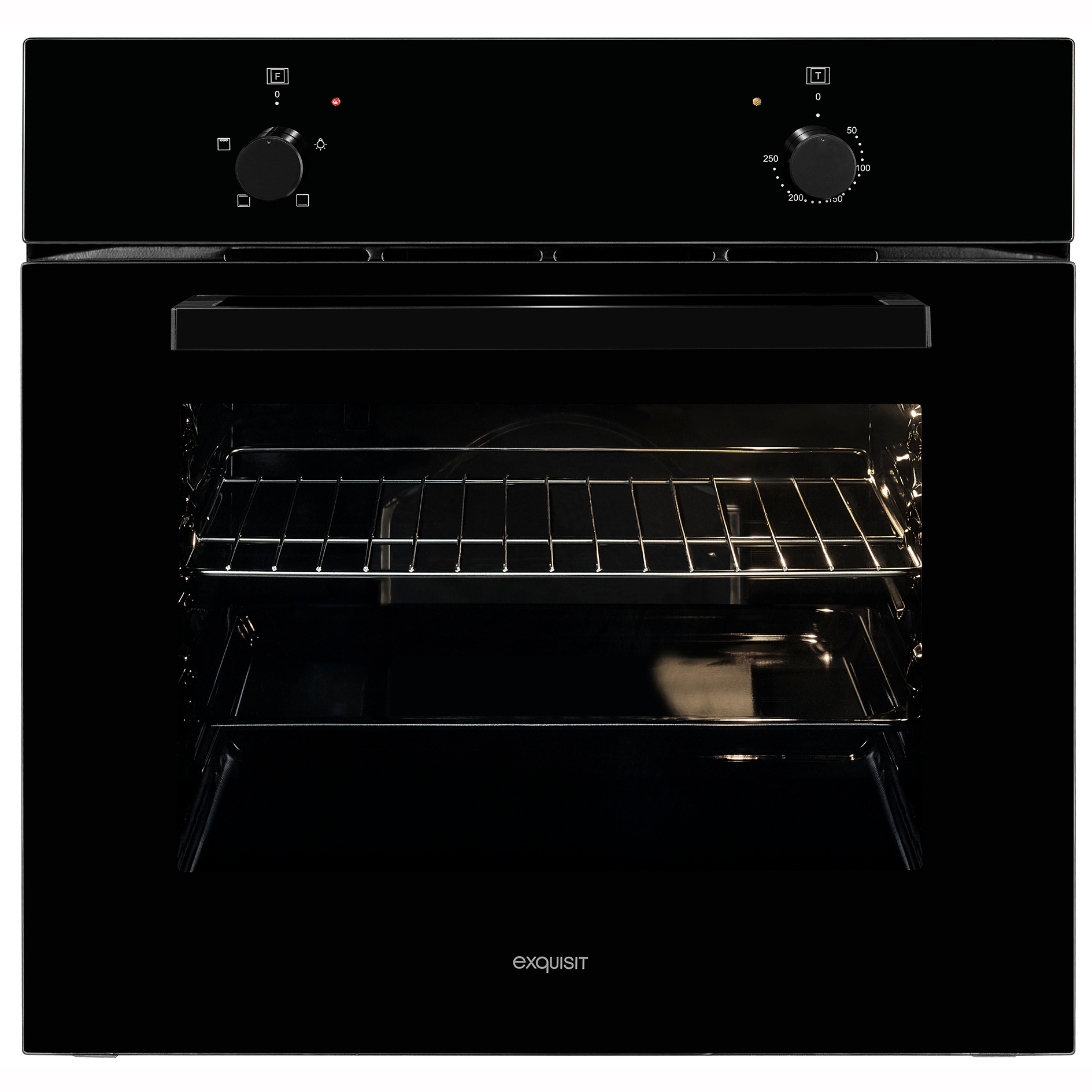 EXQUISIT Einbau-Backofen EBE 255-020 - schwarz - A