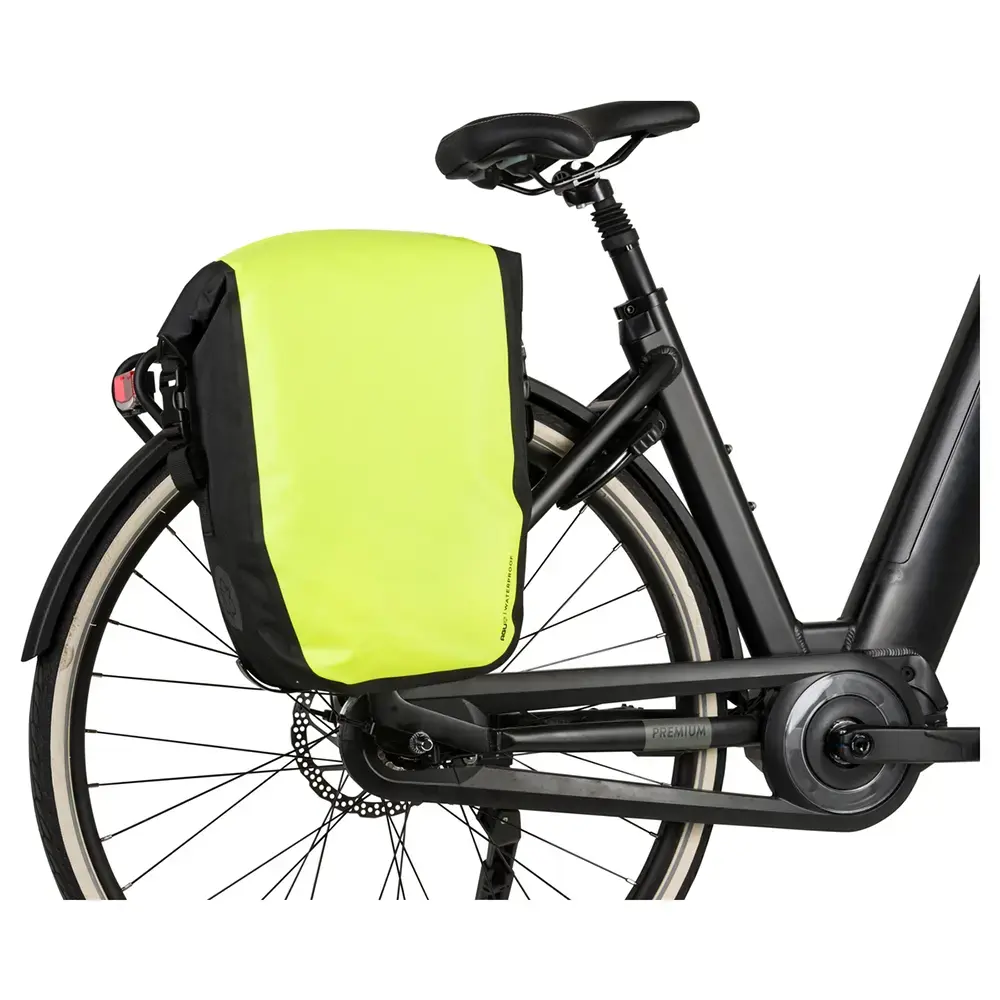 AGU Clean Single Shelter Click'nGo Medium 17L Fietstas Neongeel