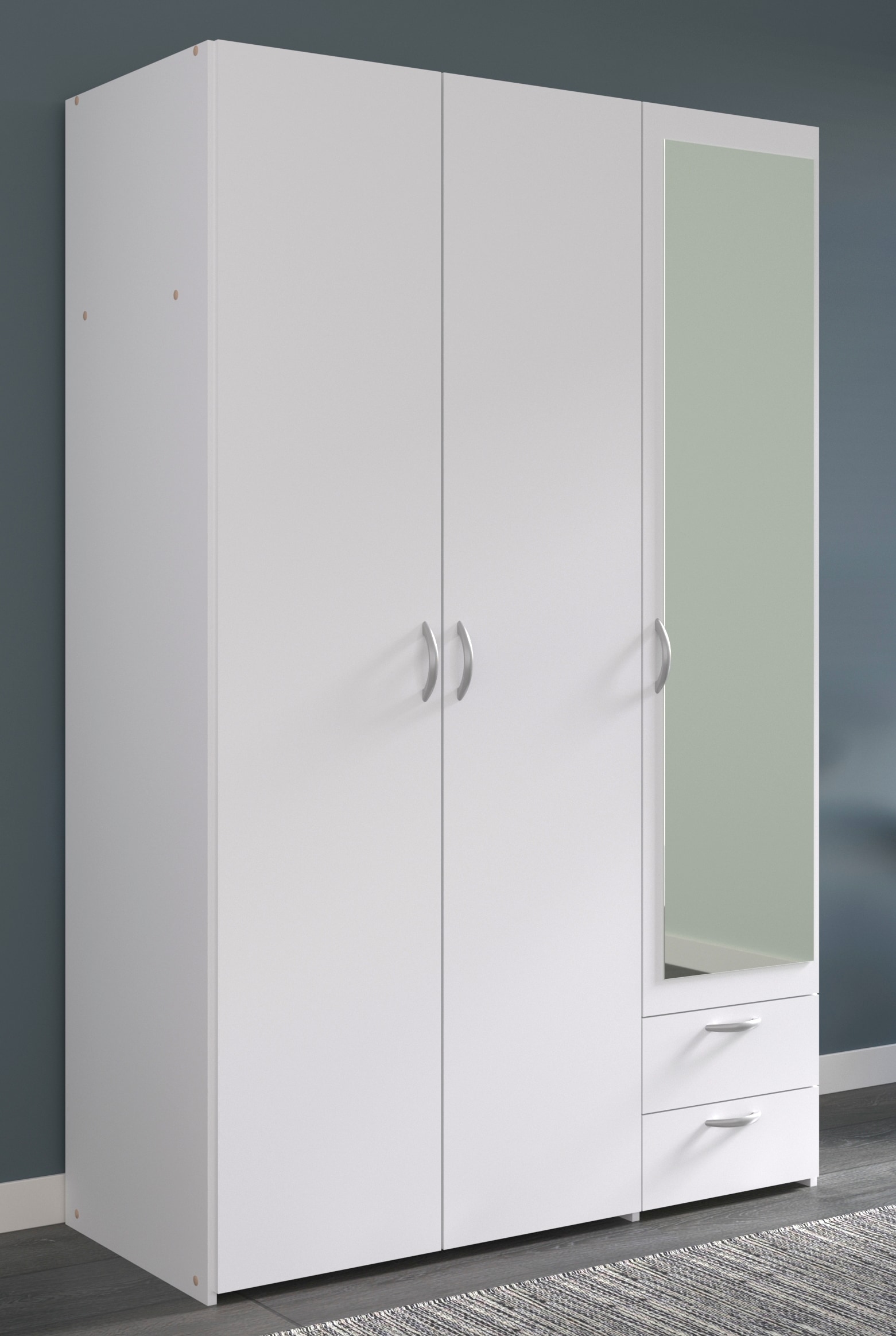 Parisot Kinder-Drehtürenschrank DAILY 4 weiß