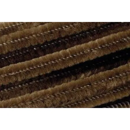 Knorr Prandell Chenilledraht, braun, ca. 8mm x 50cm, 10Stück